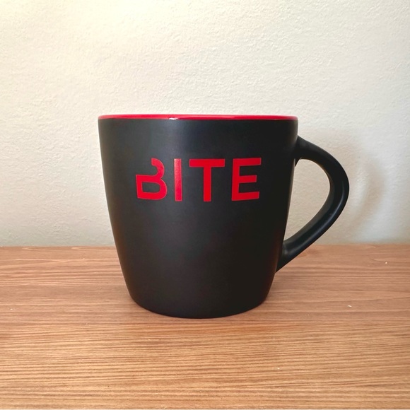 Bite Beauty Other - BITE Beauty Branded Ceramic Black and Red Coffee Tea Mug (Rare + Discontinued)